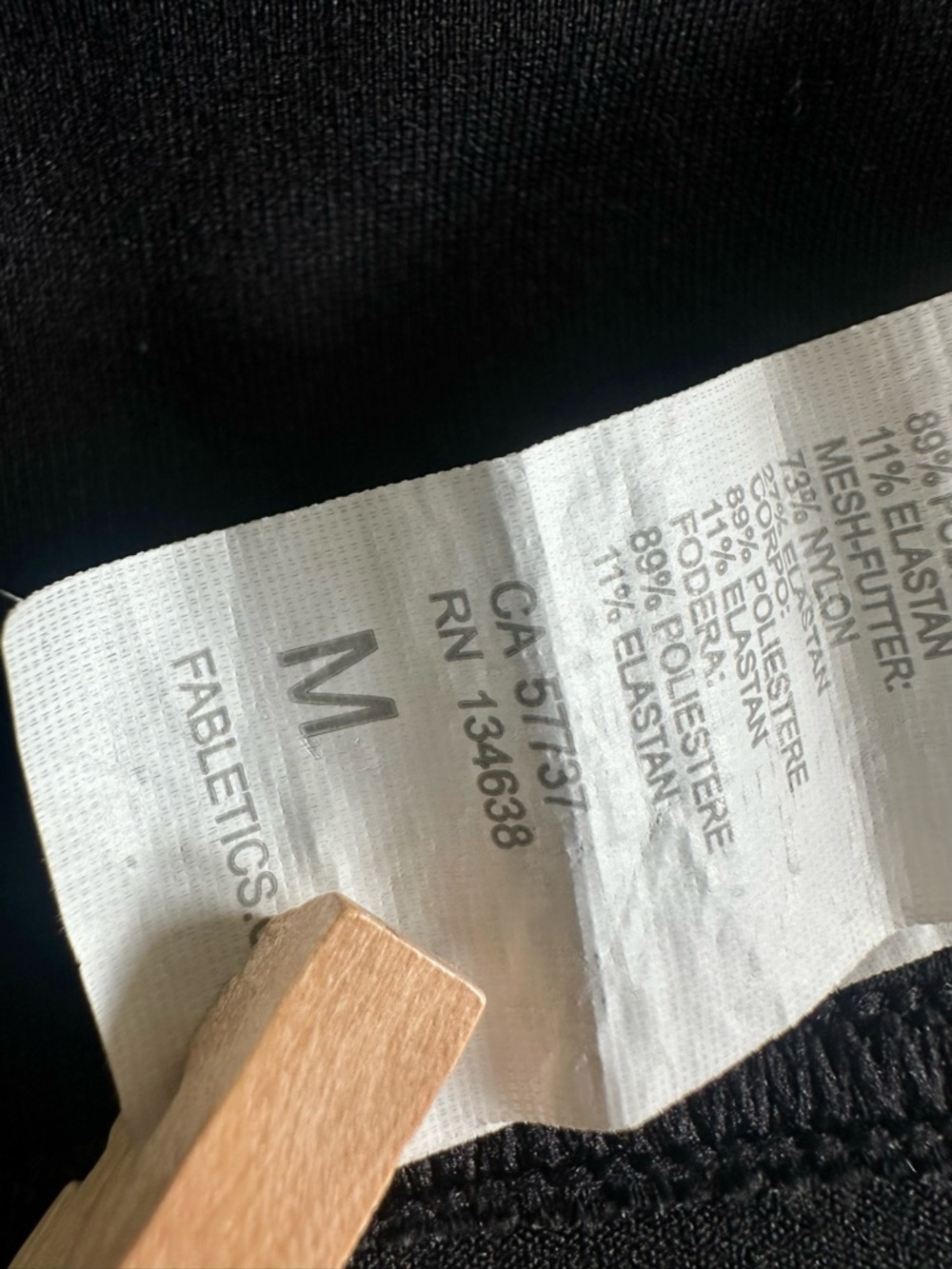 Fabletics Black V-Neck Low Impact Sports Bra - Picture 7 of 8